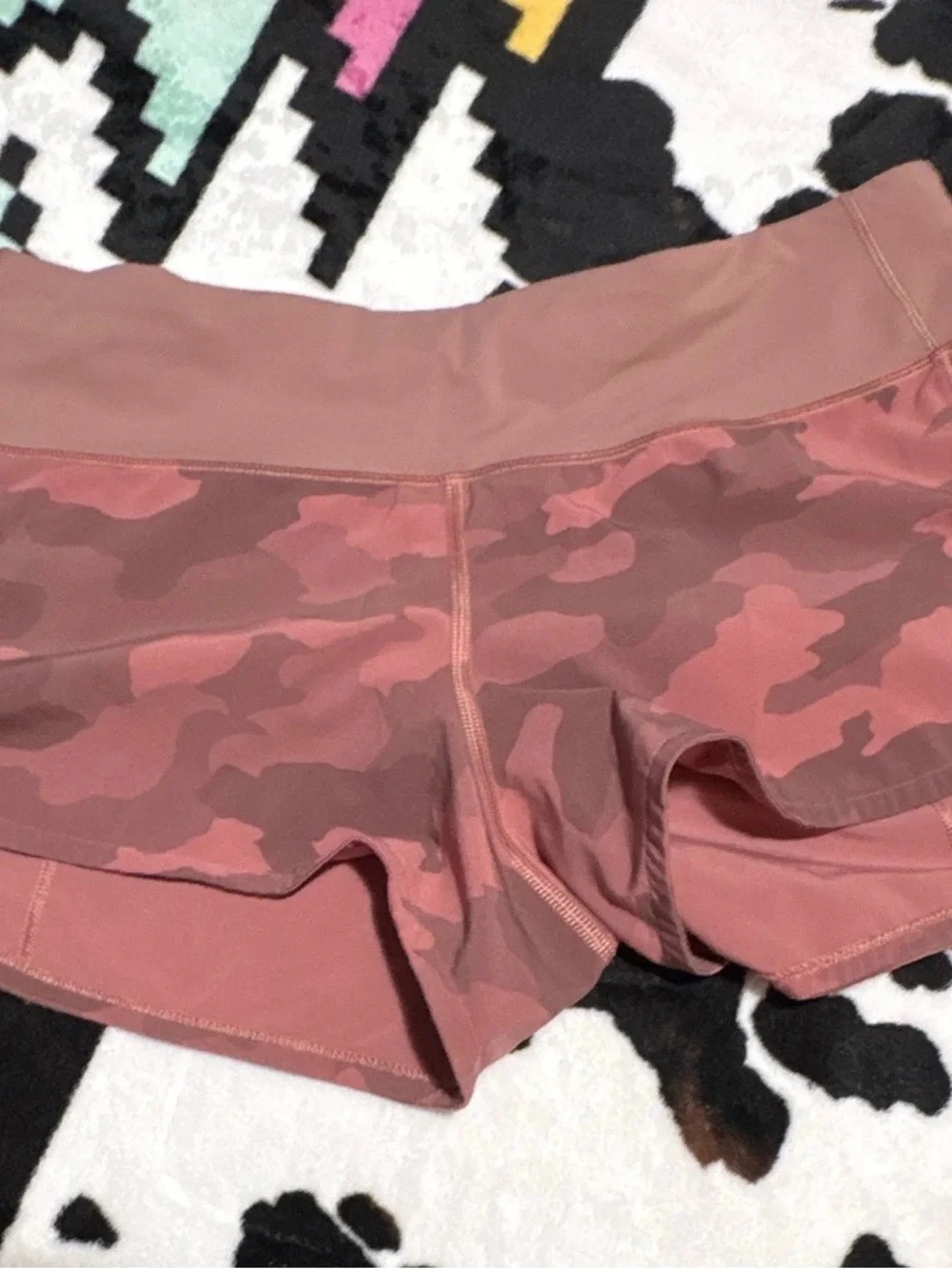 Lululemon Mauve Camo Athletic Shorts